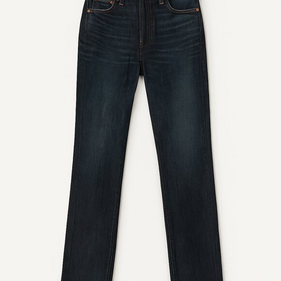 Moussy Vintage Slim Straight Jeans Sz 31 Dark Blue Japanese Denim NWT Premium - Picture 2 of 14